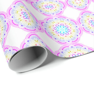 Lotus Mandala Design Geschenkpapier