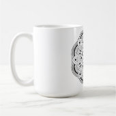 Lotus Mandala Design Kaffeetasse (Links)