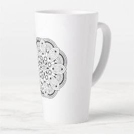 Lotus Mandala Design Milchtasse