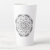 Lotus Mandala Design Milchtasse (Vorderseite)