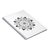 Lotus Mandala Design Notizblock (Rechte Seite)