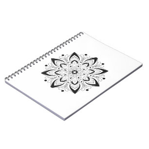 Lotus Mandala Design Notizblock