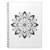 Lotus Mandala Design Notizblock (Vorderseite)