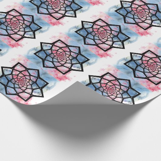 Lotus Mandala Geschenkpapier (Ecke)