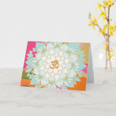 Lotus-Mandala-Gruß-Karte Karte (Gelbe Blume)