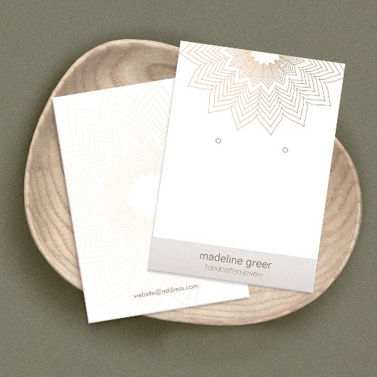 Lotus Mandala Jewelier Designer Earring Display