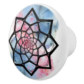 Lotus Mandala Keramikknauf (Rechts)