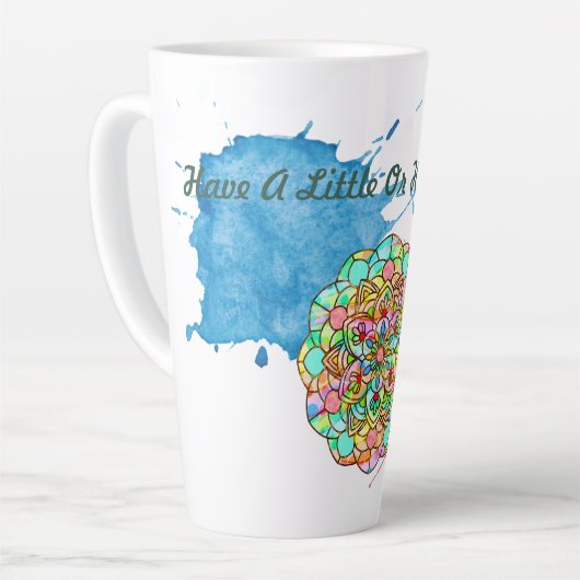 Lotus Mandala Milchtasse (Linke Ecke)