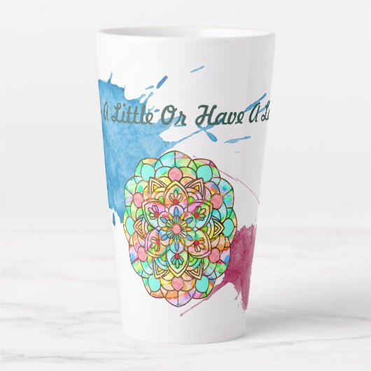 Lotus Mandala Milchtasse (Vorderseite)