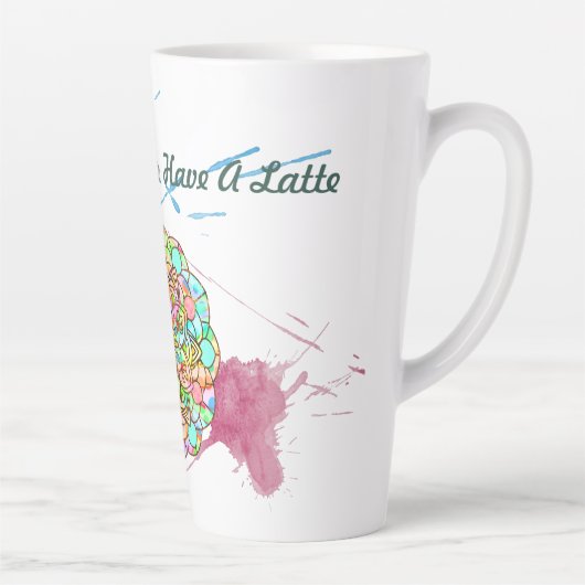 Lotus Mandala Milchtasse (Rechts)