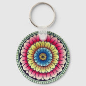 Lotus Mandala Schlüsselanhänger (Vorderseite)
