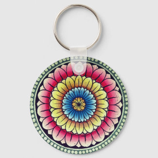 Lotus Mandala Schlüsselanhänger