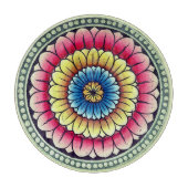 Lotus Mandala Schneidebrett (Vorderseite)