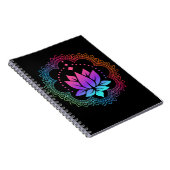 Lotus Mandala Spiritual Reiki Master Yogra Chakra Notizblock (Rechte Seite)