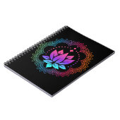 Lotus Mandala Spiritual Reiki Master Yogra Chakra Notizblock (Linke Seite)