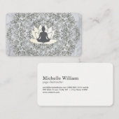 Lotus Mandala und Marmor Visitenkarte (Vorne/Hinten)