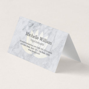 Lotus Mandala und Marmor Visitenkarten