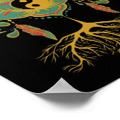 Lotus Mandala Yin Yang Sacred Geometry Spirituelle Poster (Ecke)