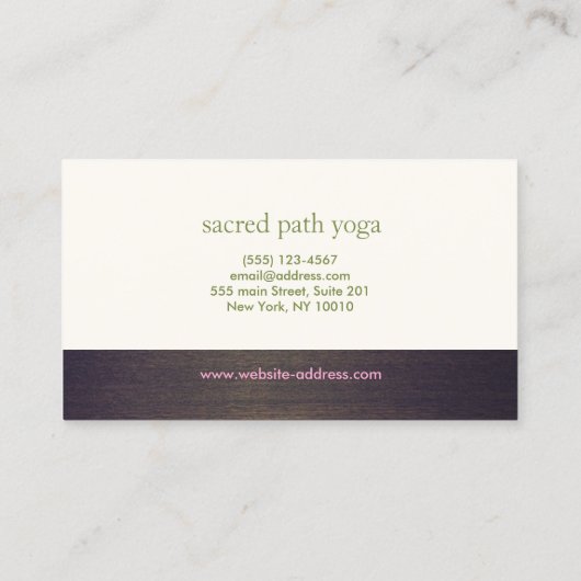 Lotus Mandala Yoga 6 Class Loyalität Treuekarte (Rückseite)