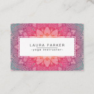 Lotus Mandala Yoga Dozentin für Medizin Holistik Visitenkarte