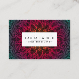 Lotus Mandala Yoga Dozentin für Medizin Holistik Visitenkarte