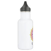 Lotus Mandala Yoga Edelstahlflasche (Links)