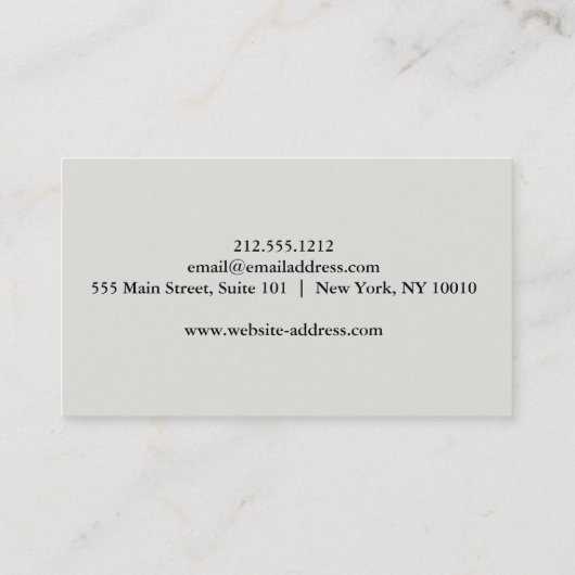 Lotus Mandala Yoga Visitenkarte (Rückseite)