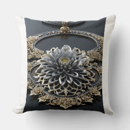 Lotus Marken-Logo Kissen – Elegantes florales Symb