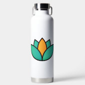 Lotus Mediation Icon Trinkflasche (Vorderseite)