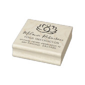 Lotus Mediation & Yoga Lehrer - Kundenadresse Gummistempel (Stempel)