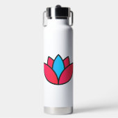 Lotus Meditation Blume Trinkflasche (Vorderseite)