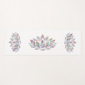 Lotus mit Konfetti-Muster Yogamatte (Vorderseite (Horizontal))