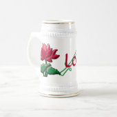 Lotus Mod stein Bierglas (Vorderseite Links)