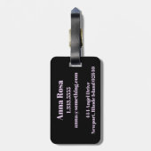 *~* Lotus-Mond-heiliges Geometrie-Symbol Gepäckanhänger (Rückseite vertikal)