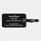 *~* Lotus-Mond-heiliges Geometrie-Symbol Gepäckanhänger (Rückseite horizontal)