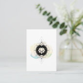 *~* Lotus-Mond spielt heiliges Symbol zum Visitenkarte (Stehend Vorderseite)