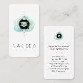 *~* Lotus Moon to Nirvana Heiliges Symbol Visitenkarte (Vorne/Hinten)