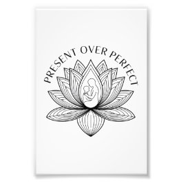 Lotus Mother Child Present Mantra Art Fotodruck