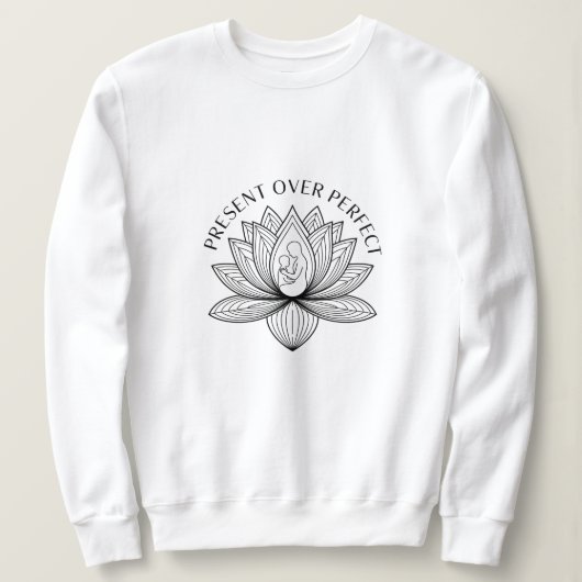 Lotus Mother Child Present Mantra Art Sweatshirt (Design vorne)