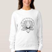 Lotus Mother Child Present Mantra Art Sweatshirt (Vorderseite)