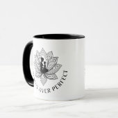 Lotus Mother Child Present Mantra Art Tasse (Vorderseite Links)