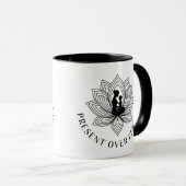 Lotus Mother Child Present Mantra Art Tasse (VorderseiteRechts)