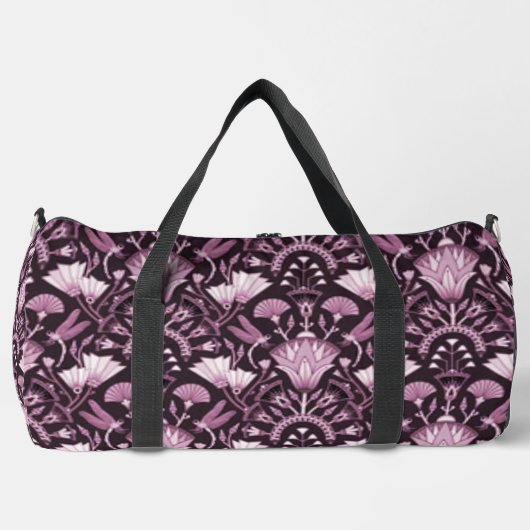 Lotus motif-Muster Duffle Bag (Vorderseite)