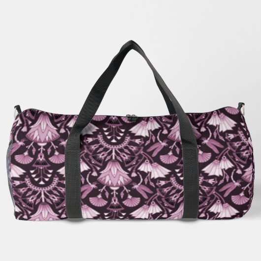 Lotus motif-Muster Duffle Bag (Rückseite)