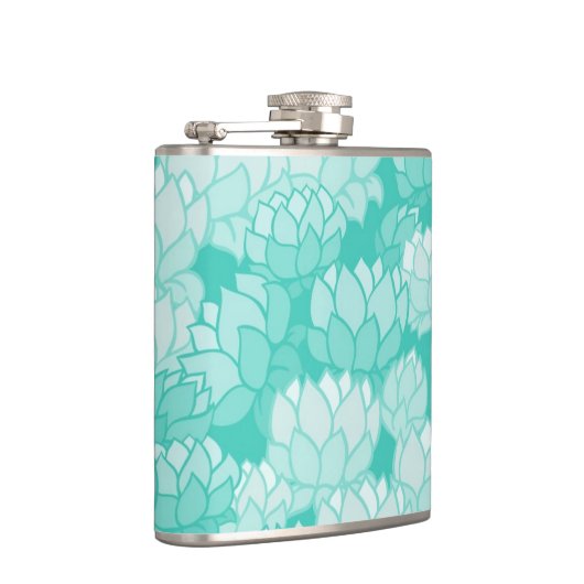 Lotus-Muster 2 Flachmann (Rechts)