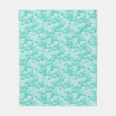 Lotus-Muster 2 Fleecedecke (Vorderseite)