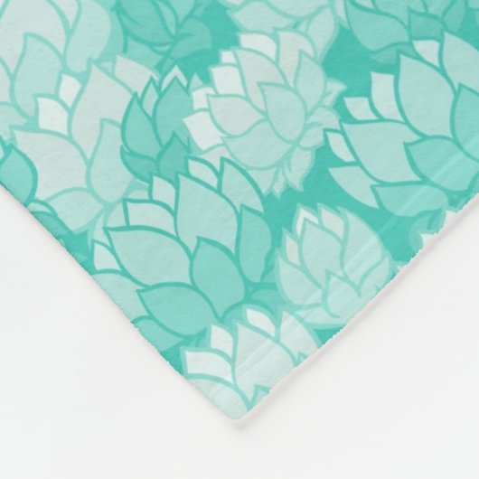 Lotus-Muster 2 Fleecedecke (Ecke)