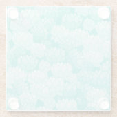 Lotus-Muster 2 Glasuntersetzer (Rückseite)