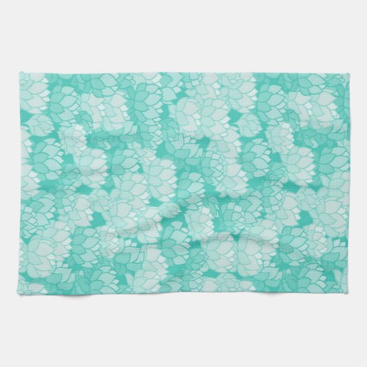 Lotus-Muster 2 Handtuch (Horizontal)