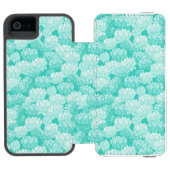 Lotus-Muster 2 Incipio iPhone Geldbeutel-Hülle (Folio Geöffnet)